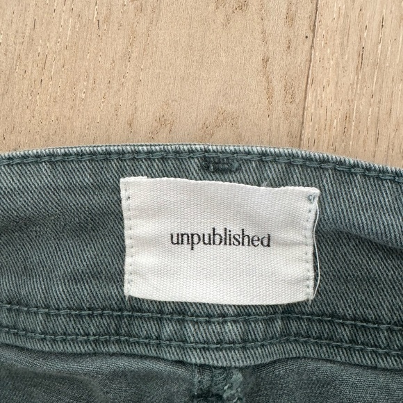 Anthropologie unpublished Gemma Wide-leg Mod Sailor Pants seawater Size 28 - Picture 12 of 12